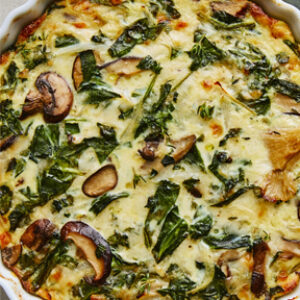 Spinach and Mushroom Quiche