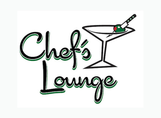 A logo for chef 's lounge