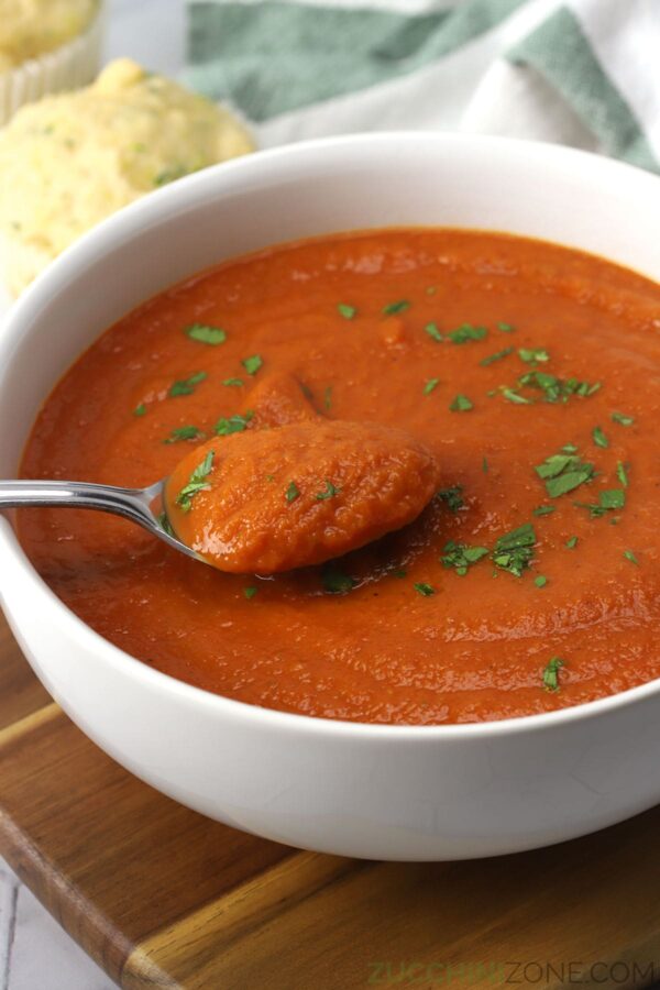 Tomato Zucchini Soup